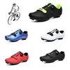 Mannen fietsen sneaker fietsschoenen sport fiets rood witte snelheid racing dames fietsschoenen sapatos de ciclismo plus maat 48 240416