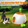 Toys Pet Dog Toys Tennis Launcher Automatyczne rzutowanie Hine Pet Ball Rzut urządzenie 3/6/9m Emisja sekcji z 3 piłkami trening psów