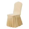 1 قطعة من كرسي المرنة المتكاملة المتكاملة غلاف El Chair Sliding Banquet Antimacassar Home Restaurant Cover Decoration Home 240423