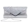 Diamond Evening Clutch Bag for Women Wedding Sliver Chain ombro, damas da bolsa de festas pequenas embreagens de bolsa 240418