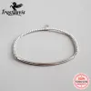 Strands Trustdavis moda genuína 925 prata esterlina doce minimalista de 2 mm de bracelete elástico para mulheres presentes de jóias de casamento ds2275