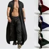 Capas de zanja para hombres Men de verano Summer Tops delgados Cardigan Breakbreaker 2024 Fashion con mangas poncho capa