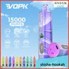 VOPK SHISHA-HOOKAH 15000 PUFFSオリジナル15K使い捨てシーシャパフペン20ml事前に充填充電600MAHメッシュコイルDTL VAPME SHISHA 15000 VAPER