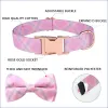 Collars Dog Collar with Bow Tie, Girl Boy Bowtie Quickly Release Buckle, Comfortable Soft Cute Collars for Puppy Small Medium Large Dogs