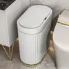 7L9L Smart Trash Can Electronic Automatic Constor Garbage Bin Domowe odpady toaletowe do kuchni łazienki 240408