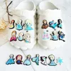 13Colors Princess Anime Charms Wholesale Childhood Memories Game Rolig present Cartoon Charms Shoe Accessories PVC Decoration Buckle Soft Rubber Clog Charms