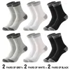 Erkek çorap artı 38-45 kış erkek pamuk siyah eğlence iş uzun yürüyüş koşu yürüyüş termal 6pair 3 pair/lot