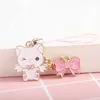 Mobiltelefon Anti-Doust Gadgets Laddning Port Dust Plug Mobiltelefon Lanyard Anti Dust Plug Cute Cat Pink Bow Protection Phone Charging Jack Stopper för Type-C Y240423