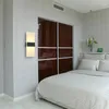 مصباح الجدار LED Acrylic Bedside Corridor مثبتة على الشمعدان الليلي