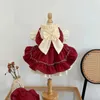 Robe de chat pour chiens arc princesse Pet Lolita Teddy Bitter Yorkshire