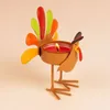 Candlers de Thanksgiving Turkey Holder Metal Tea Light Assis Drop Drop Ship