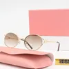 M Grels de luxo Sunglasses Sun Designer Glasses Sunglasses de alta qualidade Oval Sol óculos Retro Luxo Pequeno óculos de sol redondos Novos óculos de receita de produtos