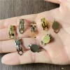 Ohrringe 30pcs Ohrring -Clips Keine durchbohrten Foto Glas Cabochon -Einstellungen Cameo -Basis der Schmuckfunde handgefertigte Ohrmaterial Eisen