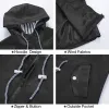 Jackor Rain Jacket Kvinnors vattentäta andningsbara 5xl Raincoat Outdoor Jacket Lätt jacka med Hood Spring Autumn vandringscykling