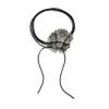 Halsketten Luxus glänzender Strassblumenblüten Halskette für Frauen charm