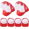 Kogelcaps 10 pc's gesublimeerde honkbal cap sublimatie hoed diy blanco mesh spons hoeden mannen vrouwen