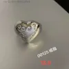 Anello designer per donna Mui Mui Luxury 925 Ring Miaojia Guangmian Cinque round zirconia Lettera di artigianato personalizzato per indice aperto Anello di dito a base di marea netta rosso vento RI