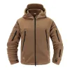 Tyg som jagar Vandring av US Military Winter Thermal Fleece Tactical Jacket Outdoors Sports Hooded Coat Militar Outdoor Army Jackets S2XL