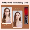 Saç düzleştirici tarak antisklemellik seramik kıvırcık usb şarjı elektrik düzleştirme kıvrılma demir saç fırçası 240418