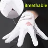 Gloves Ttygj 1 Pair Lady Breathable Golf Gloves Left and Right Hand Mitten Women Nonslip Granules Golf Gloves Soft Stretch Mittens