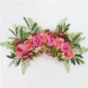 Décorations de Noël Couronne artificielle Seuil Fleur Fleur DIY MAISON SOIGNE POUR LE PENDANT MUR DÉCOR MUR GARLAND CAVE