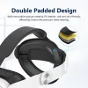 Uaktualnienie okularów Regulowany pasek głowy do zadania 3 Zamienny pasek na głowę Pasek Elite Pasek do Oculus Quest 3 VR Akcesoria