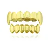 18K Electroplated Hip-Hop lisse pour hommes et femmes adaptés aux grilles de Fangs Vampire de dents de tigre Halloween