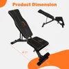 Weight Bench for Full Body Workout, Adjustable Strength Training Sit-up Chair, Multi-Purpose Foldable incline/decline Bench