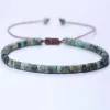 Странды 2х4 мм Брусные проставки Beads Bracelet для женщин натуральный камень