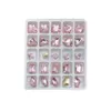 20/25pcs Cristallo affilato Cristallo a forma mista art art rondini di pietra gemella flash di alta qualità set decorazioni di manicure in vetro 3D fai -da -te