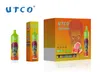 Autêntico UTCO Aliens 9000 Pufos Vape descartável 18 Sabores 15ml Departamento pré-enchido 850mAh tipo C Recarregável Malha de bateria Bobina 9K e cigarros