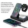 Caricabatterie 100w 4 in 1 Stand di ricarica rapida del caricatore wireless per iPhone 14 13 12 Samsung S22 S21 Galaxy Apple Watch 8 7