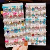 Strands fofos coloridos desenhos animados unicórnio de flores pérolas pulseiras para meninas Princesa Bracelet Decoração de miçangas Acessórios de jóias