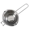 Outils de cuisson en acier inoxydable fromage au chocolat Melting Pot Bow