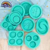 Clothing Ramadan Silicone Mold Muslim Arabic Script Moon Fondant Cake Decorating Tools Biscuit Dessert Sugar Craft Chocolate Baking Mould