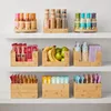 Bouteilles de rangement Small Bamboo Organisation et Bacs Brown Kitchen Accessories Articles Conteneurs