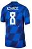 24 25 Jersey de football croate Sweat-shirt de football masculin 2024 Fan Edition Player Edition Kid Kit + chaussettes Modric Kovacic Pasalic Perisic Europe Championship