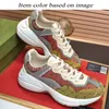 OG Designer Gucci Shoes Women Mens guccic GG Rhyton Sneakers Dress Shoe Pink Black Red Blue Ebony Leather Platform Cloud Vintage 【code ：L】Trainers