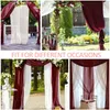 610m Tissu en mousseline de soie rideaux pour le mariage de la cérémonie de réception décorations rideaux transparents.