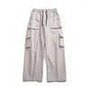 Streetwear Hip Hop Joggers Pantalones de carga Hombres de la cintura elástica de múltiples pantalones Harajuku Harajuku Casual Sweing Pants 240412