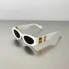 Designer Sonnenbrille Miao Familie Sonnenbrille Frau Hoch Edition Französische Katze Augen Oval Gold Buchstaben Spiegel Beine Sonnenbrille weiblich mu