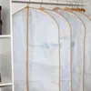 Storage Bags Cloth Cover Non-woven Fabrics Hanging Clothes For Closet With Hook Design 6Pcs Garment