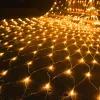 Accessories Christmas Led Fishing Net Lamps Star Lighting Strings Light Waterproof Outdoor Christmas Lights Decor Bushes Garden Party Xmas