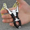 Arrow High Quality Outdoor Hunting Shooting Alloy Slingshot puissant et caoutchouc adulte Slinge Shooting Game Slingshot accessoires