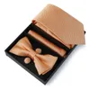 Tie Set for Men Box Moda Moda de cor sólida melancia