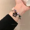 Strands Fashion Mite Cat Y2K Sweet и Cool Hot Girl Star Bracelet для женщин хрустальный бисера с двойным слоем.