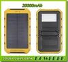 20000MAH 2 USB Port Solar Power Bank Charger Extern Backup Battery With Retail Box för mobiltelefon Digital Devices8950712