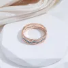 Группы Syoujyo Vintage Full Turquoise Paved Women's Ring 585 Розовое золото Цвет Натуральный циркон ювелирные ювелирные украшения Универсальные модные кольца подарок