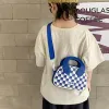 Väskor barnväska baby ryggsäck barn väska satchel axel väska gitter färg mode personlig trend modern flickor gåva till pojkar