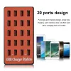 Hubs 100W 20 Port USB Charger Téléphone Station de charge de moyeu pour smartphone Multi USB Adaptateur Tablet Tablet Tablette de bureau